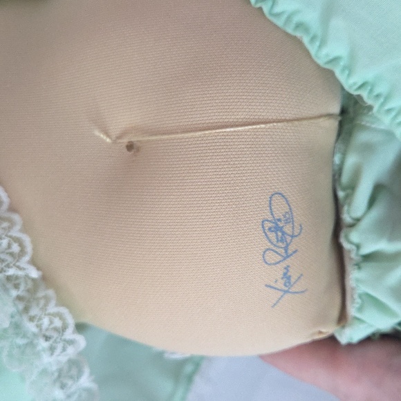 Cabbage Patch Kid Doll Vintage 1985 Original Outfit One Tooth Redhead Blue Eyes - Picture 11 of 13